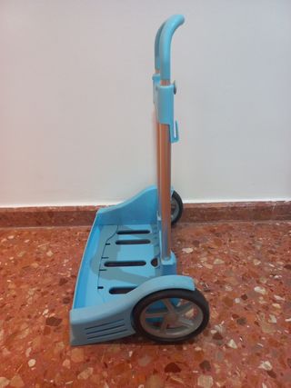 Carro porta mochilas safta azul o rosa.