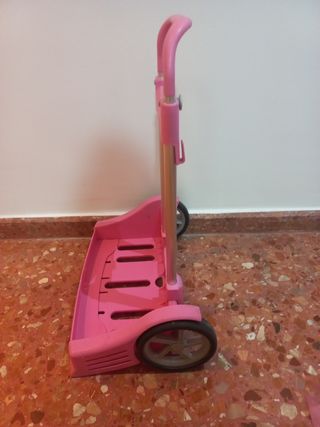 Carro porta mochilas safta azul o rosa.