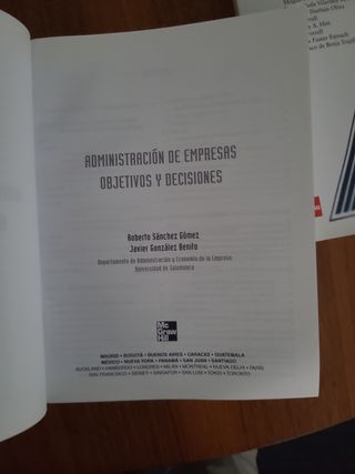 Libro administración de empresas.