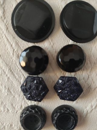 Conjunto de botones vintage negros