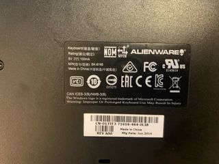 Alienware Slim Gaming tastiera multimediale SK-816