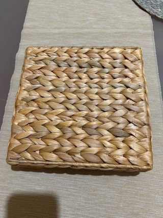 Scatola / contenitore in paglia intrecciata Ikea