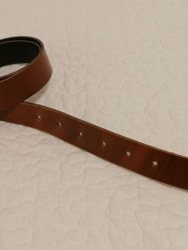 Cinturón piel Zign marrón cognac