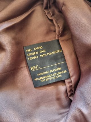 Pantalones mujer vintage cuero- Talla 44