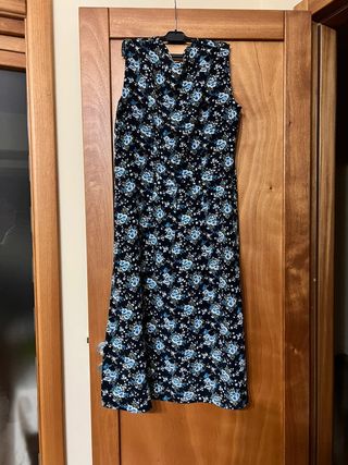 vestito donna bellissimo lungo fiorato taglia 46