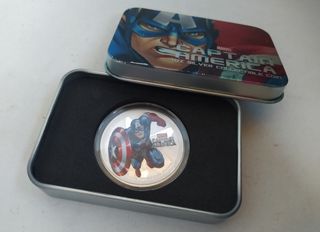 Capitán América - Moneda 1oz Plata 999 - 2$ NIUE