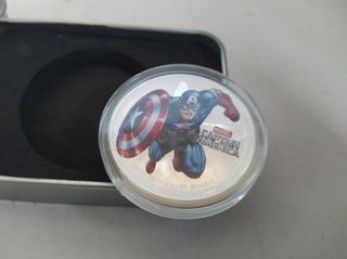 Capitán América - Moneda 1oz Plata 999 - 2$ NIUE