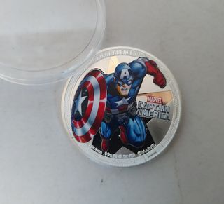 Capitán América - Moneda 1oz Plata 999 - 2$ NIUE