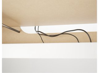 Mesa escritorio blanco con lateral extensible