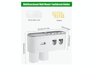 Soporte organizador cepillos de dientes