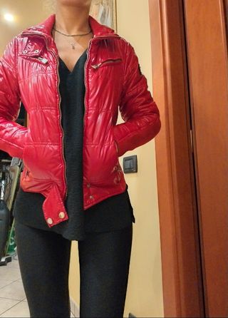 Giubbotto rosso vernice S