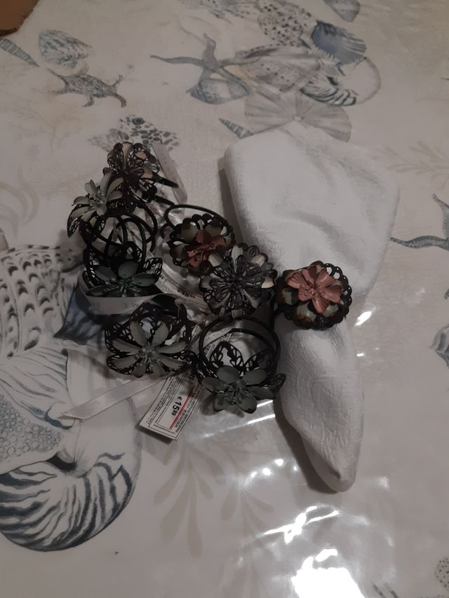 Anillos servilleteros zara Home Nuevos 4 unidades