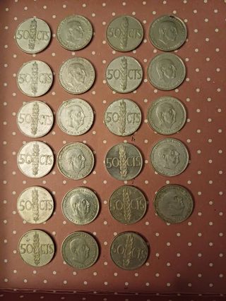 Moneda 50 centimos 1966