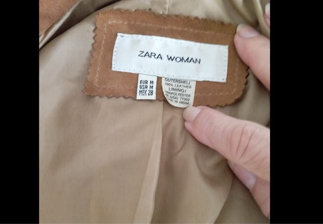 PARKA DE ANTE VINTAGE TENDENCIA  ESTE AÑO