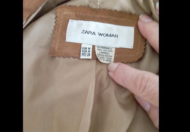 PARKA DE ANTE VINTAGE TENDENCIA  ESTE AÑO