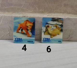 L'era glaciale,mini card. 3x2€.