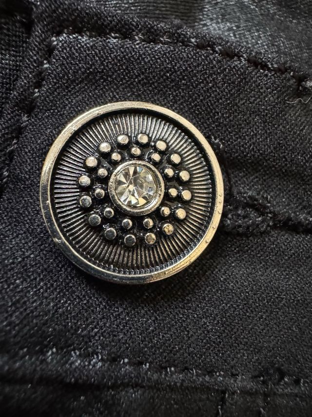 Pantalone skinny laminato nero