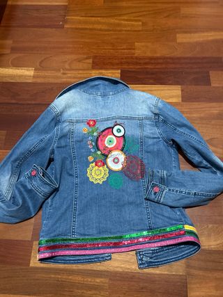 Chaqueta tejana desigual