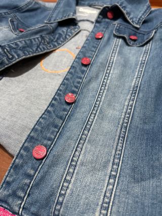 Chaqueta tejana desigual