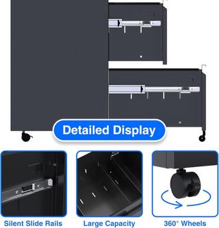 Archivador bajo escritorio, 2 cajones SIN ESTRENAR