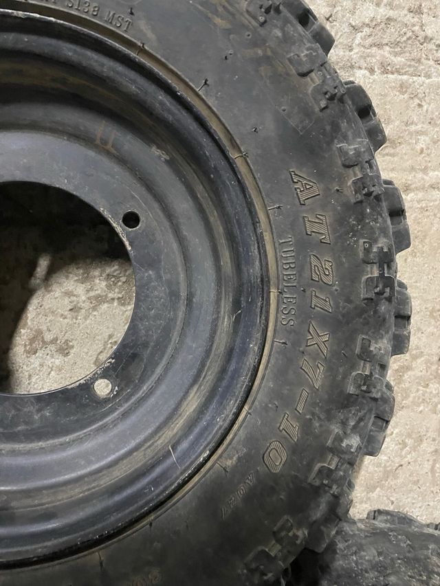 Kit 4 jantes com pneus Quad/Moto 4