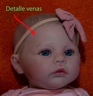 Bebé reborn niña 45 cm vinilo silicona.