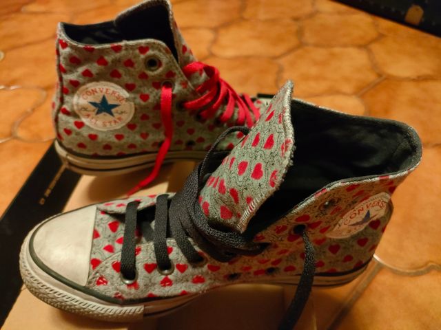 Converse All Star alte cuoricini