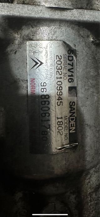 Compresor AC motor 1.6 HDI