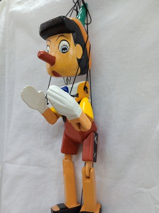 PINOCHO 31,2 CMS MADERA HECHO A MANO