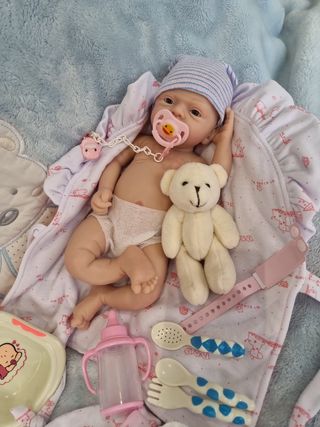 Bebe reborn silicona platino 