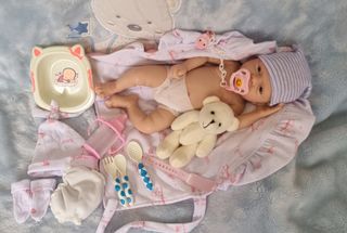 Bebe reborn silicona platino 