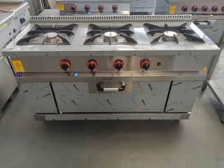 COCINAS INDUSTRIALES A GAS CON MESA Y HORNO