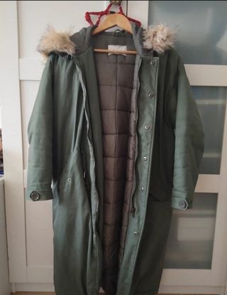 Abrigo largo oversized acolchado 