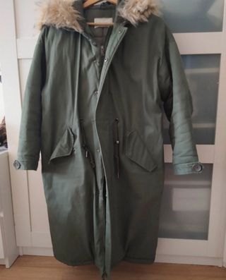 Abrigo largo oversized acolchado 