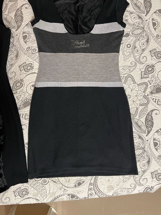 2 vestidos pichi Desigual t 38 otoño invierno