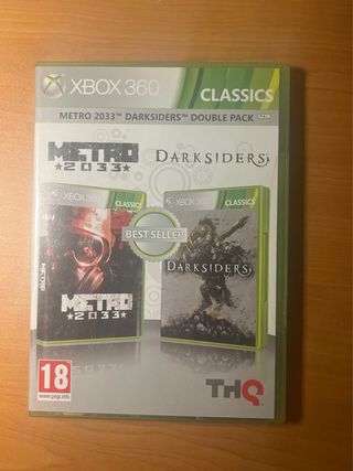 Metro 2033 + Darksiders double pack xbox 360 pal