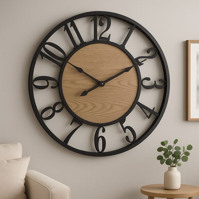 Reloj pared estilo industrial