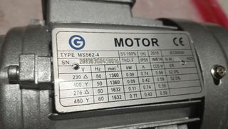 Motore elettrico trifase Gmotor MS562-4