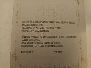 Del Prado Soldatini di piombo Guerriero Sassanide