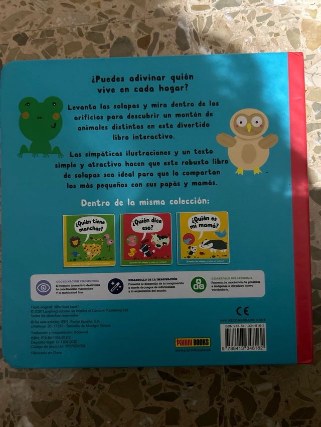 ¿QUIÉN VIVE AQUÍ? libro infantil