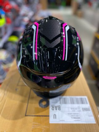 Casco Scorpion Integral 491 Kripta negro rosa blan