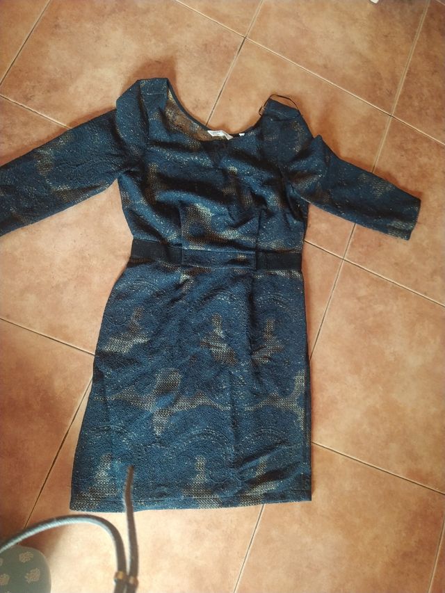 Vestido Nuevo naf naf negro/dorado