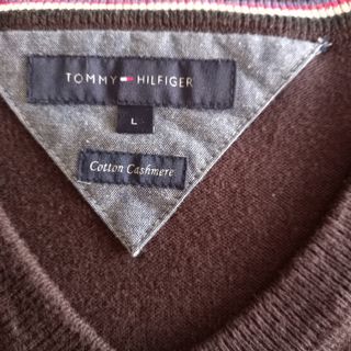Maglia scolo V Tommy Hilfiger L
