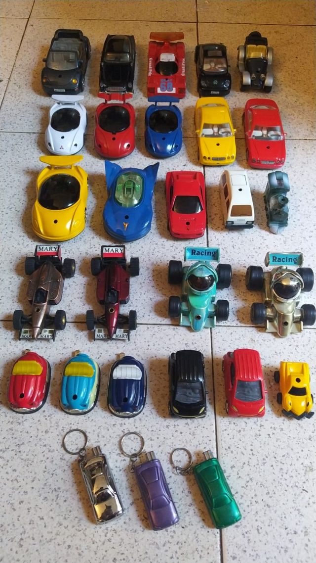 Lote colección 28 coches mecheros antiguos... 