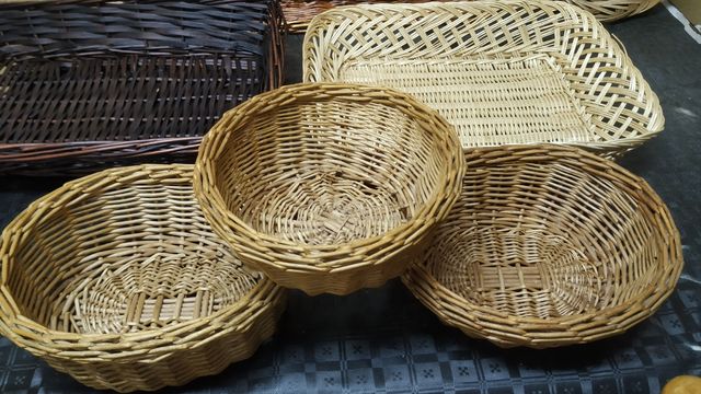 Cestos de mimbre (8) rebajados.