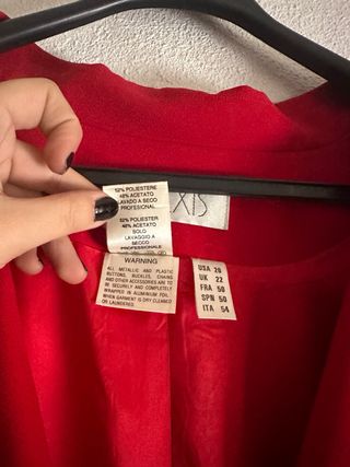 Americana roja Alexis talla 50