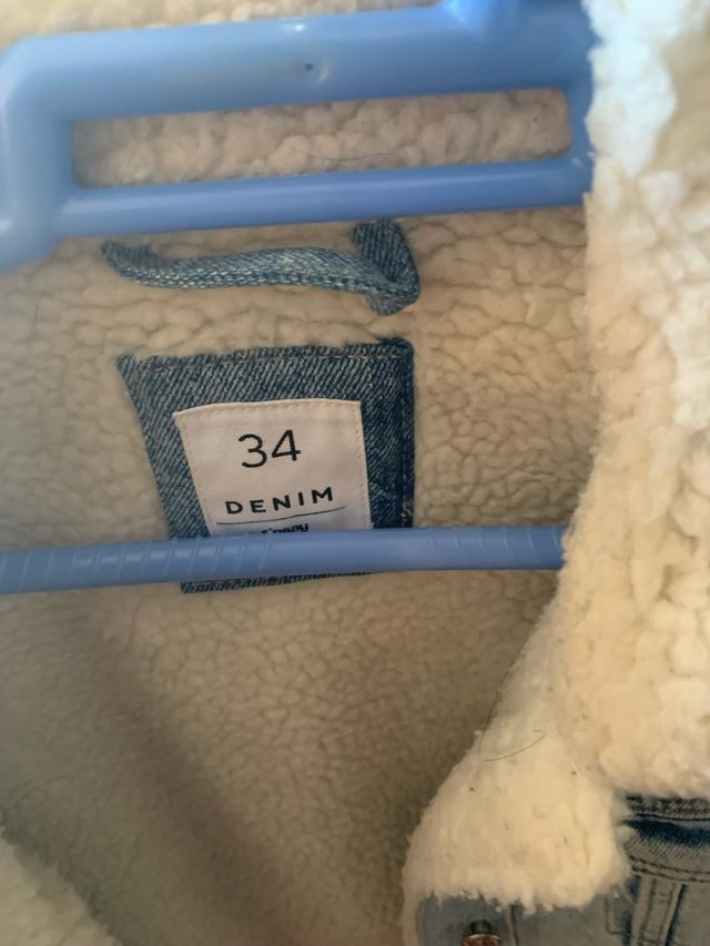 Chamarra vaquera borrego mujer