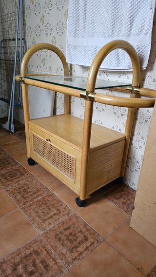 Mobili bagno in bamboo e vimini