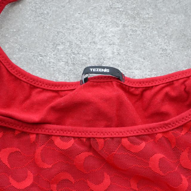 canotta tezenis rosso mezzaluna