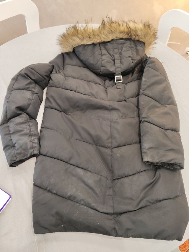 Cazadora larga negra